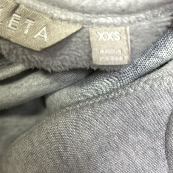 Athleta Cozy Karma Back Zip Fleece Crew Neck Sweatshirt Dress Gray Size XXS - Picture 11 of 11